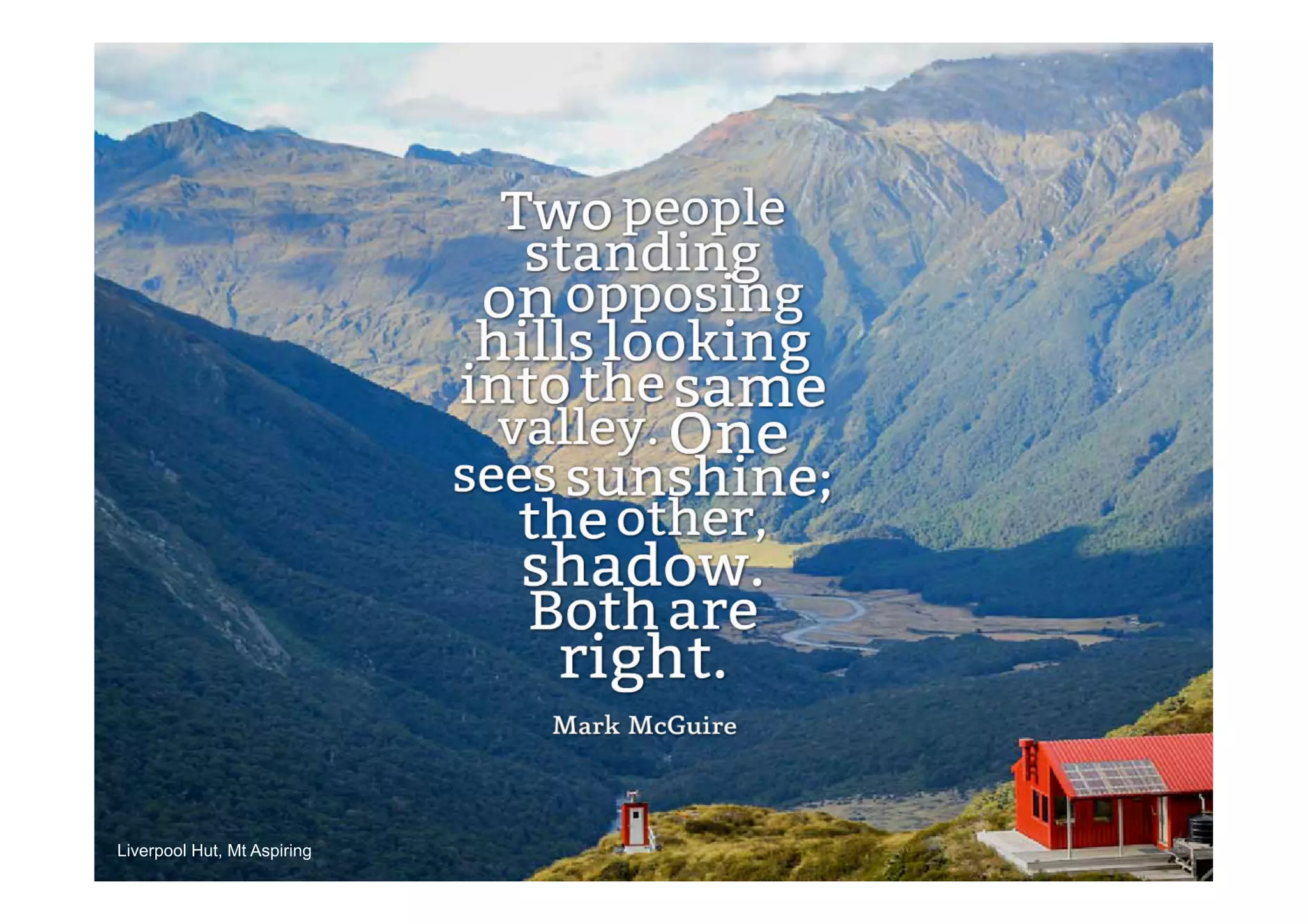 Liverpool Hut, Mt Aspiring
 