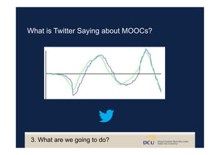3. What are we going to do?
What is Twitter Saying about MOOCs?
 