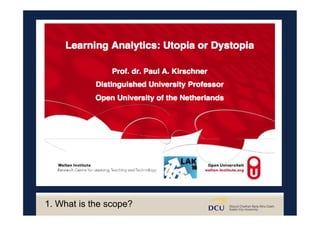 1. What is the scope?
 