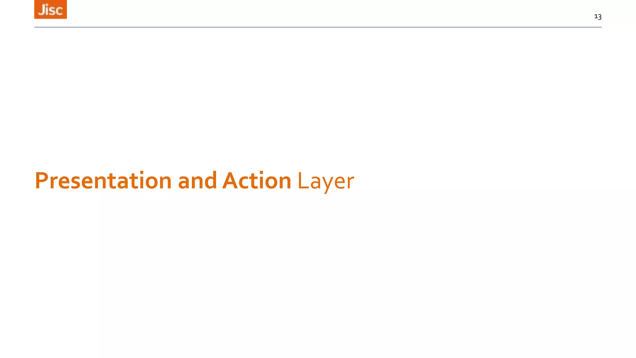 Presentation and Action Layer
13
 