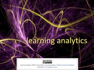 learning analytics
 