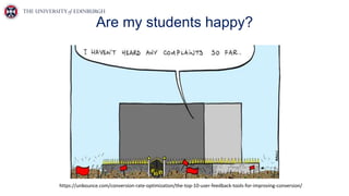 Are my students happy?
https://unbounce.com/conversion-rate-optimization/the-top-10-user-feedback-tools-for-improving-conversion/
 