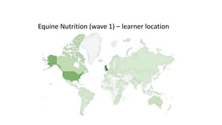 Equine Nutrition (wave 1) – learner location
 