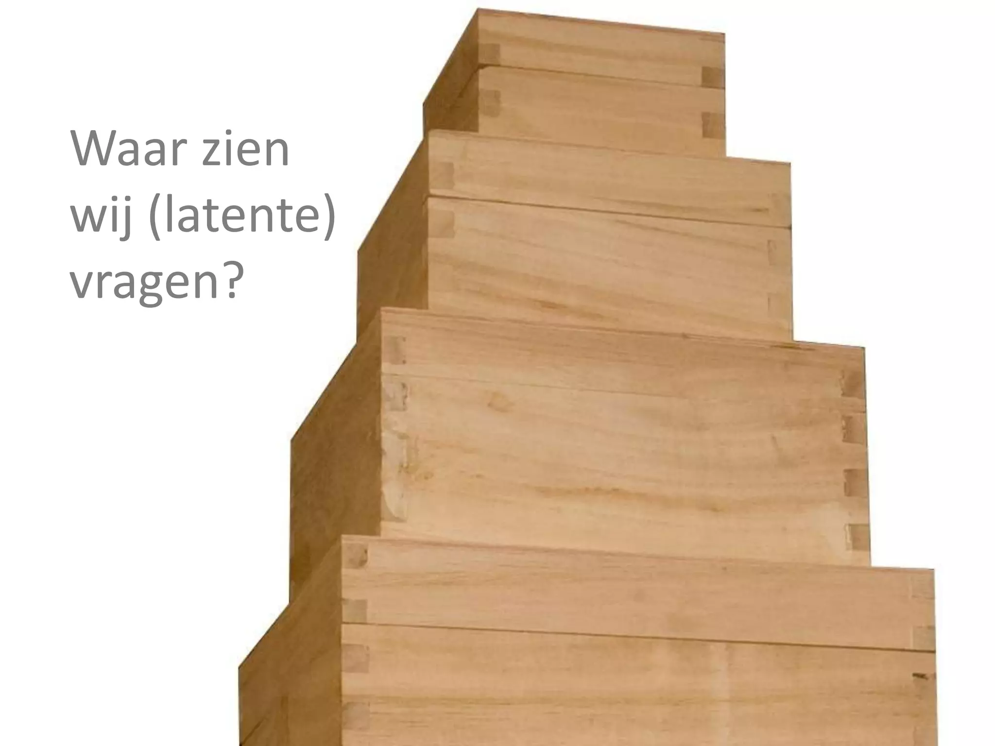 31-8-2011Waar zien wij (latente)vragen?