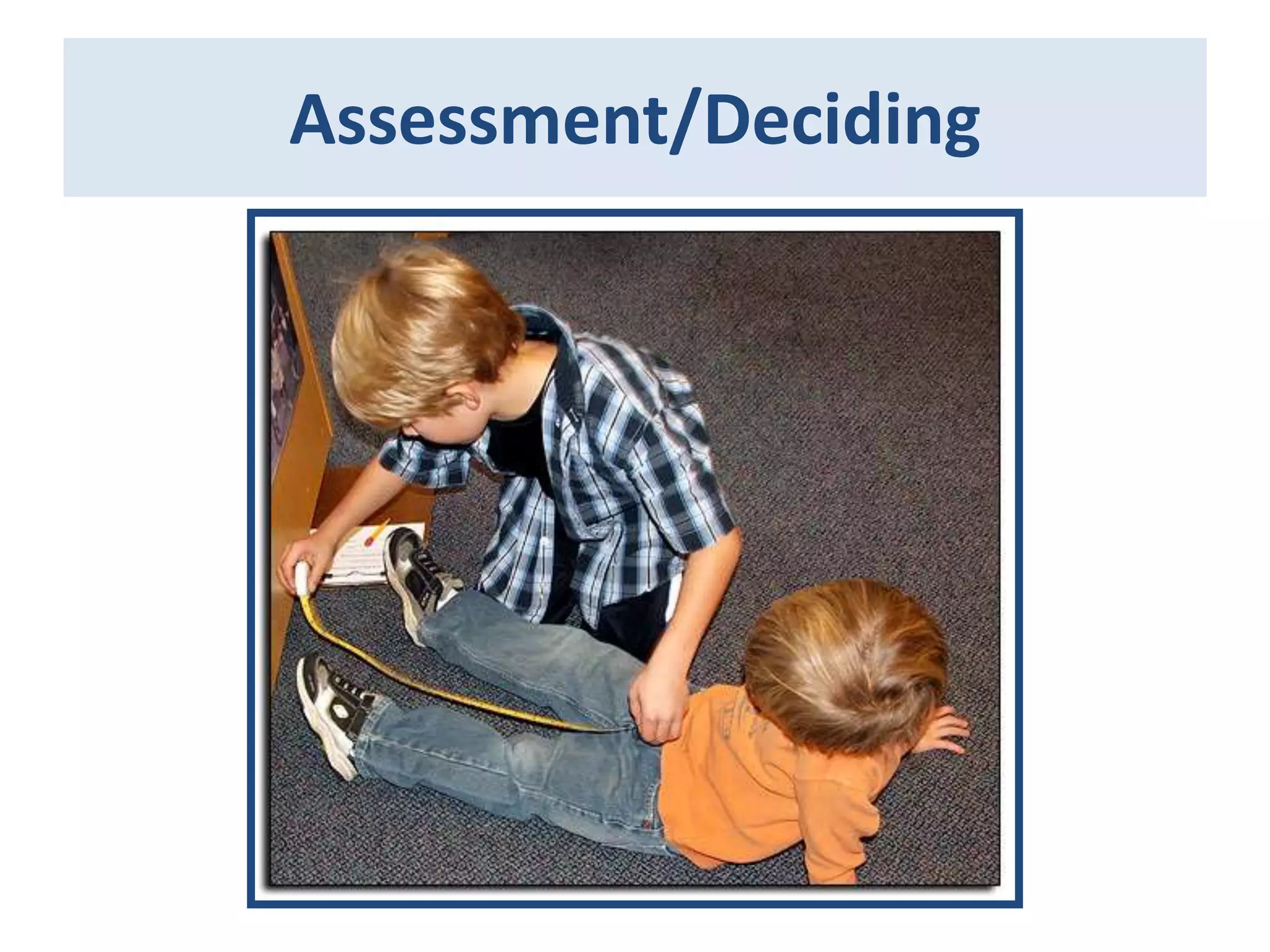 Assessment/Deciding

 
