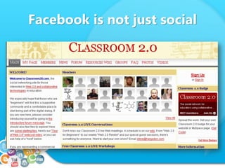 Facebook is not just social
 