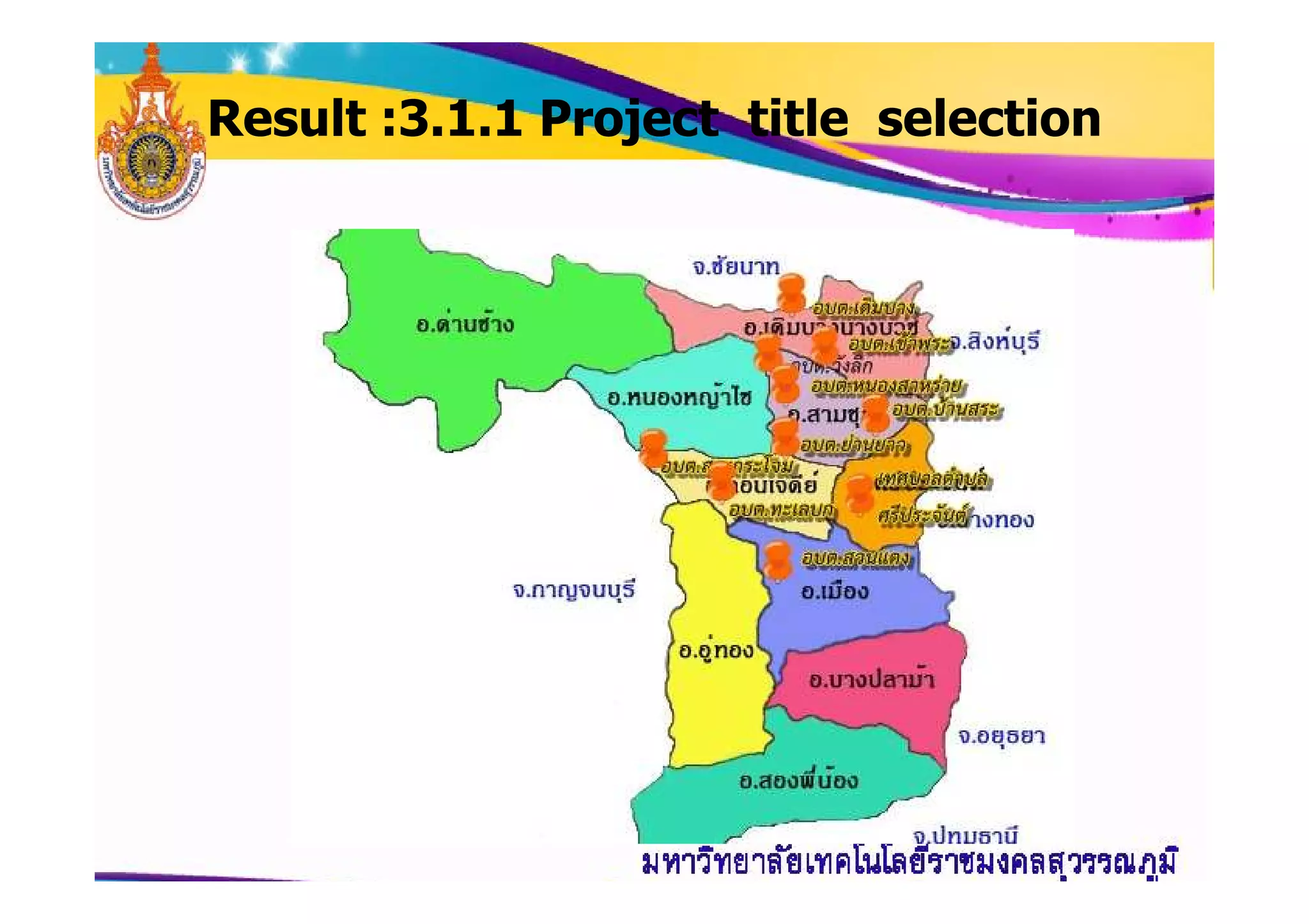 Result :3.1.1 Project title selection
 
