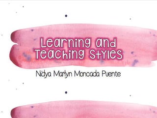 Learning and teaching styles