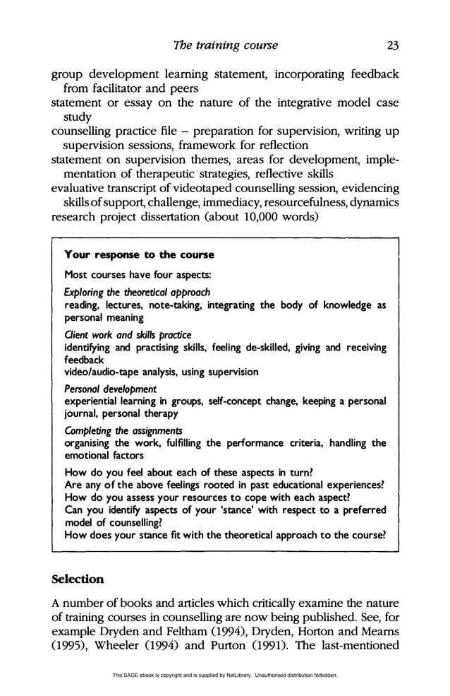 Learning and writing in counselling