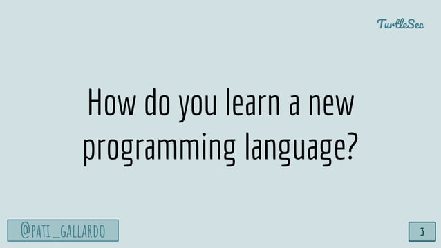 Thoughts On Learning A New Programming Language | PPT
