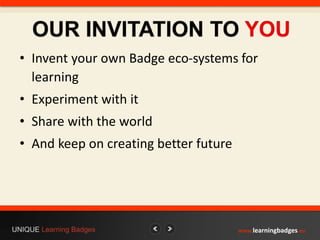 Learning badges presentation for open discussion | PPTX