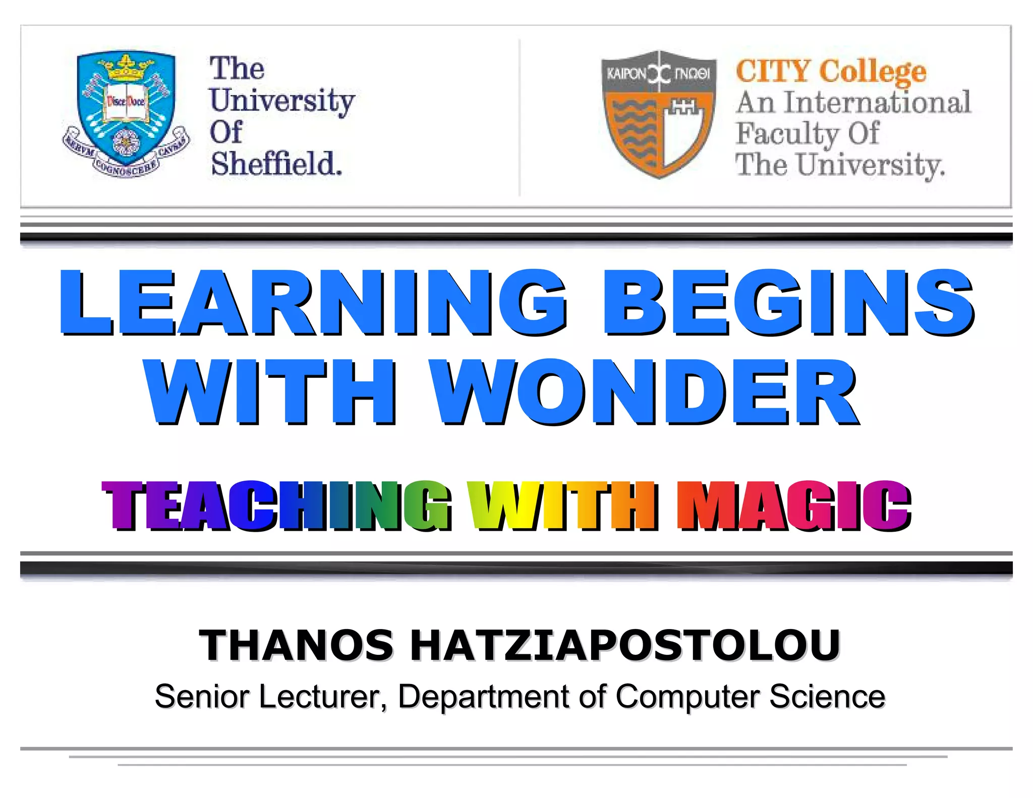 THANOS HATZIAPOSTOLOU
Senior Lecturer, Department of Computer Science
 