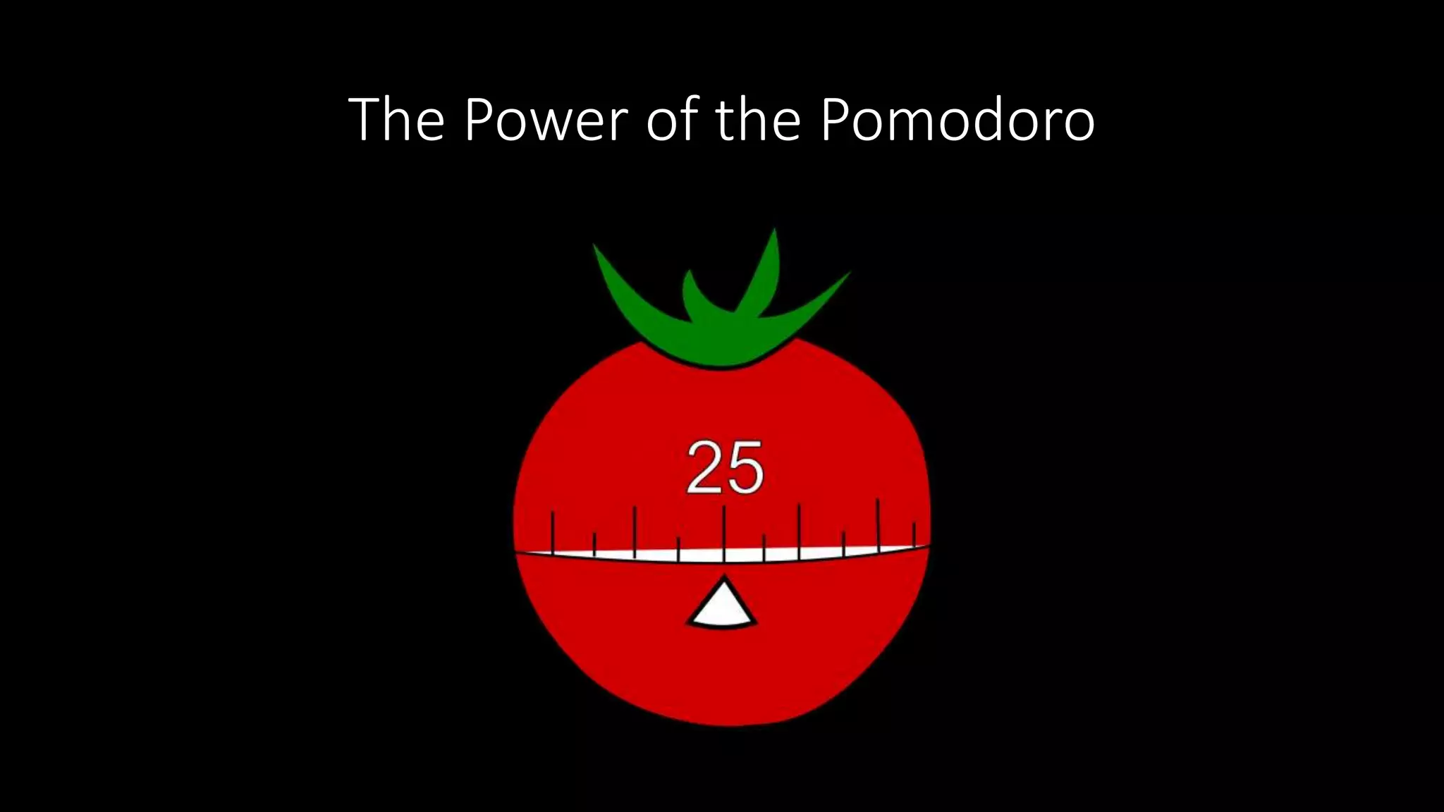 The Power of the Pomodoro
 