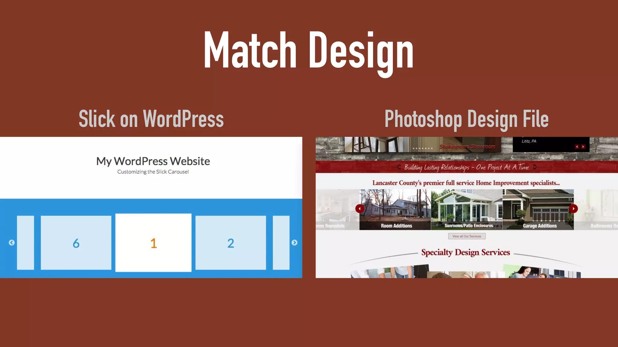 Match Design
Slick on WordPress Photoshop Design File
 