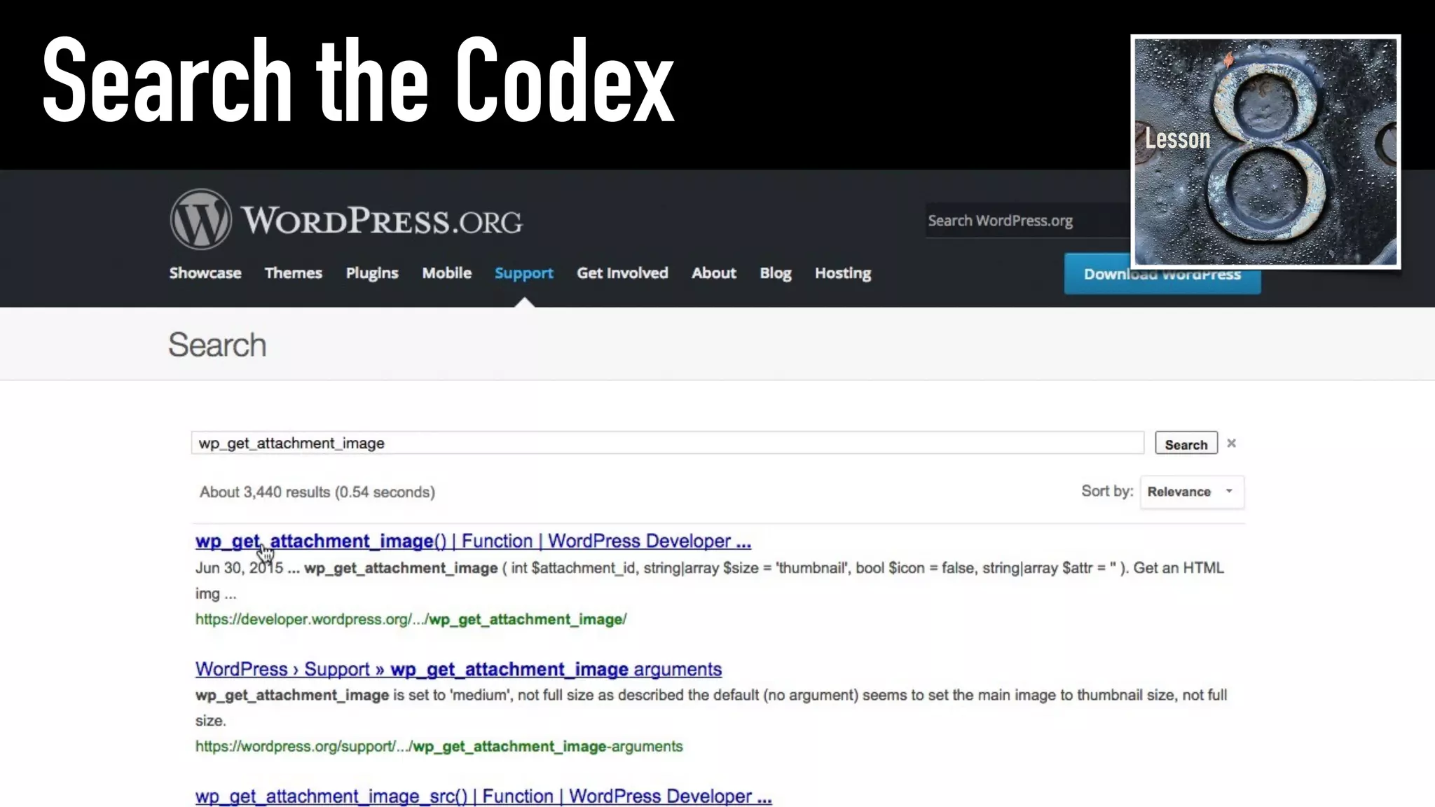 Search the Codex Lesson
 