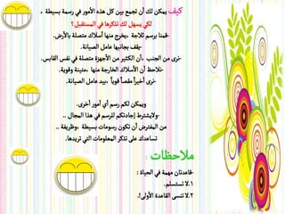 ‫هّف ِمنن لم ان ثجمؽ بّن هو ًشى االمٍر فُ رعمة بظّعة ,‬
             ‫لنُ ِظٌو لم ثشهصًا فُ المظجكبو؟‬
    ‫-لموا بصعم ثالجة ,ِزصج موٌا اعالك مجصلة باالرض.‬
                  ‫-ِكف بجاهبٌا ؾامو الصّاهة.‬
‫-هصى من الجوب ,ان الن ثّص من االجٌضة مجصلة فُ هفط الكابط.‬
        ‫-هالخغ ان االعالك الزارجة موٌا ,مجّوة ولٍِة.‬
                               ‫ً ً ً‬
           ‫-هصى ارّصا مكصا لٍِا ,بّس ؾامو الصّاهة.‬

                 ‫وِمنن لنم رعم اي امٍر ارصى.‬
          ‫-والِشجصط إجادثنم للصعم فُ ًشا المجال ..‬
      ‫من المفجصض ان ثنٍن رعٍمات بظّعة ,وػصِفة ..‬
            ‫ثظاؾسك ؾلَ ثشهص المؿلٍمات الجُ ثصِسًا.‬
                                          ‫:‬   ‫مالخؼات‬
                                      ‫-لاؾسثان مٌمة فُ الدّاة :‬
                                                   ‫1.ال ثظجظلم.‬
                                      ‫2.ال ثوظَ الكاؾسة االولَ!.‬
 