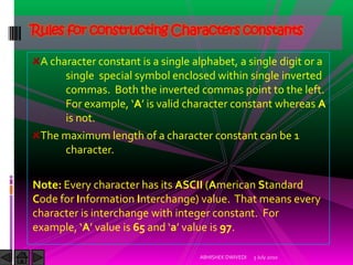 INTRODUCTION TO C PROGRAMMING | PPSX