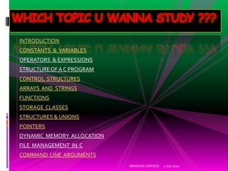 C Programming Basics: Flow Control, Variables, and Pointers Online Class