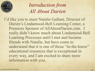 Introduction from
                                      All About Darien
      I’d like you to meet Natalie Gallant, Direc...