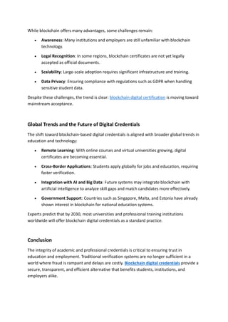 The Future of Trust: How Blockchain is Revolutionizing Digital ...