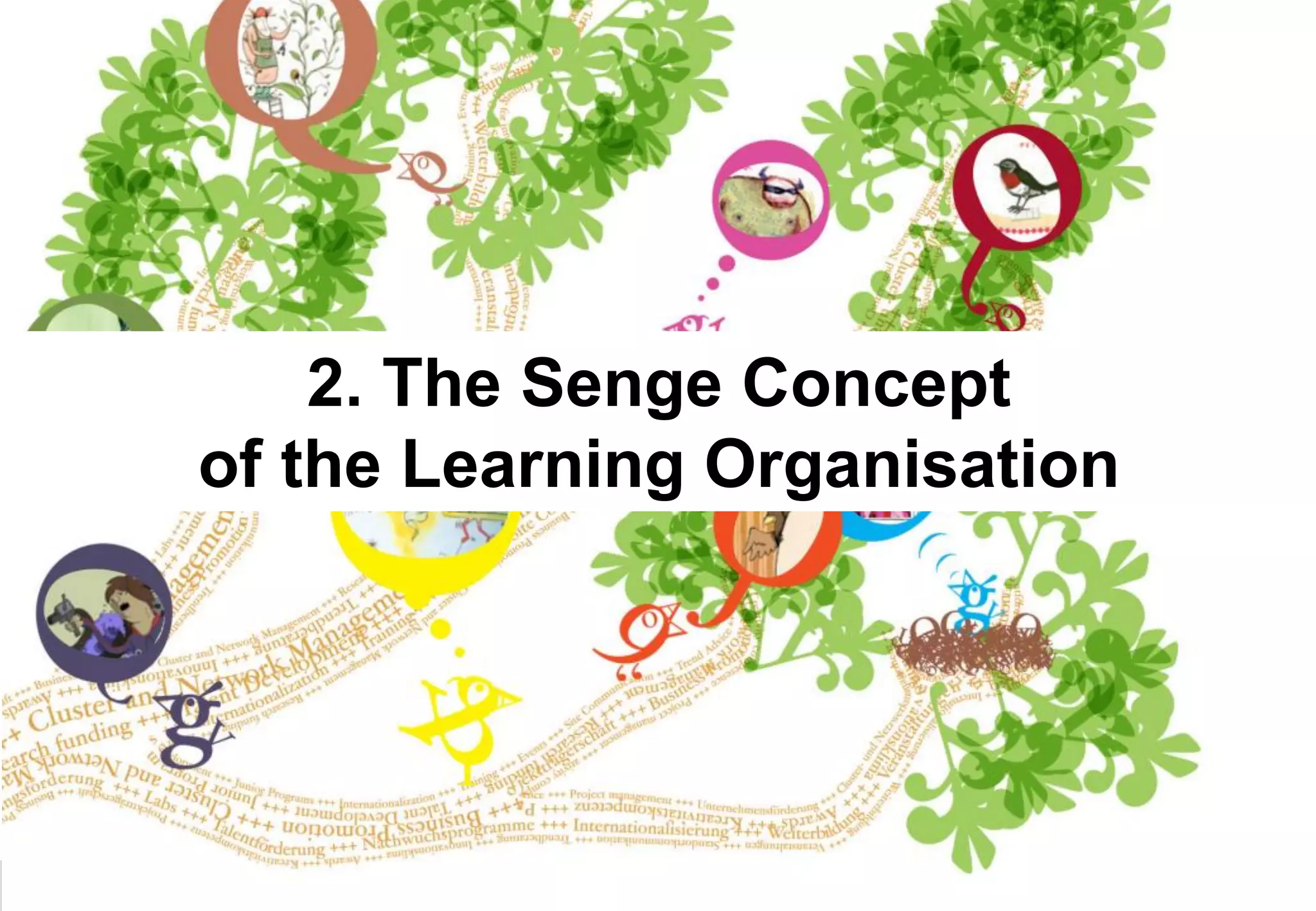 MFG - Mehr Innovation mit IT und Medien © 19.10.2010, Klaus Haasis, MFG Baden-Württemberg | 8
2. The Senge Concept
of the Learning Organisation
 