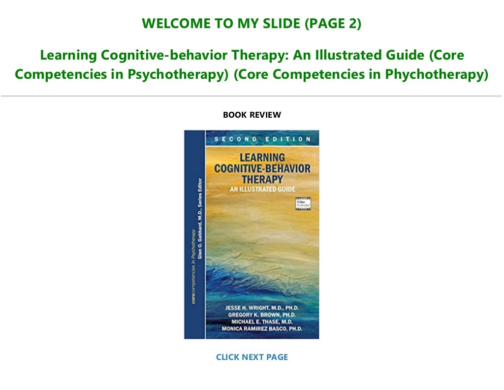 learning cognitive-behavior therapy an illustrated guide download