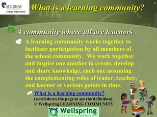 Learning community | PPTX