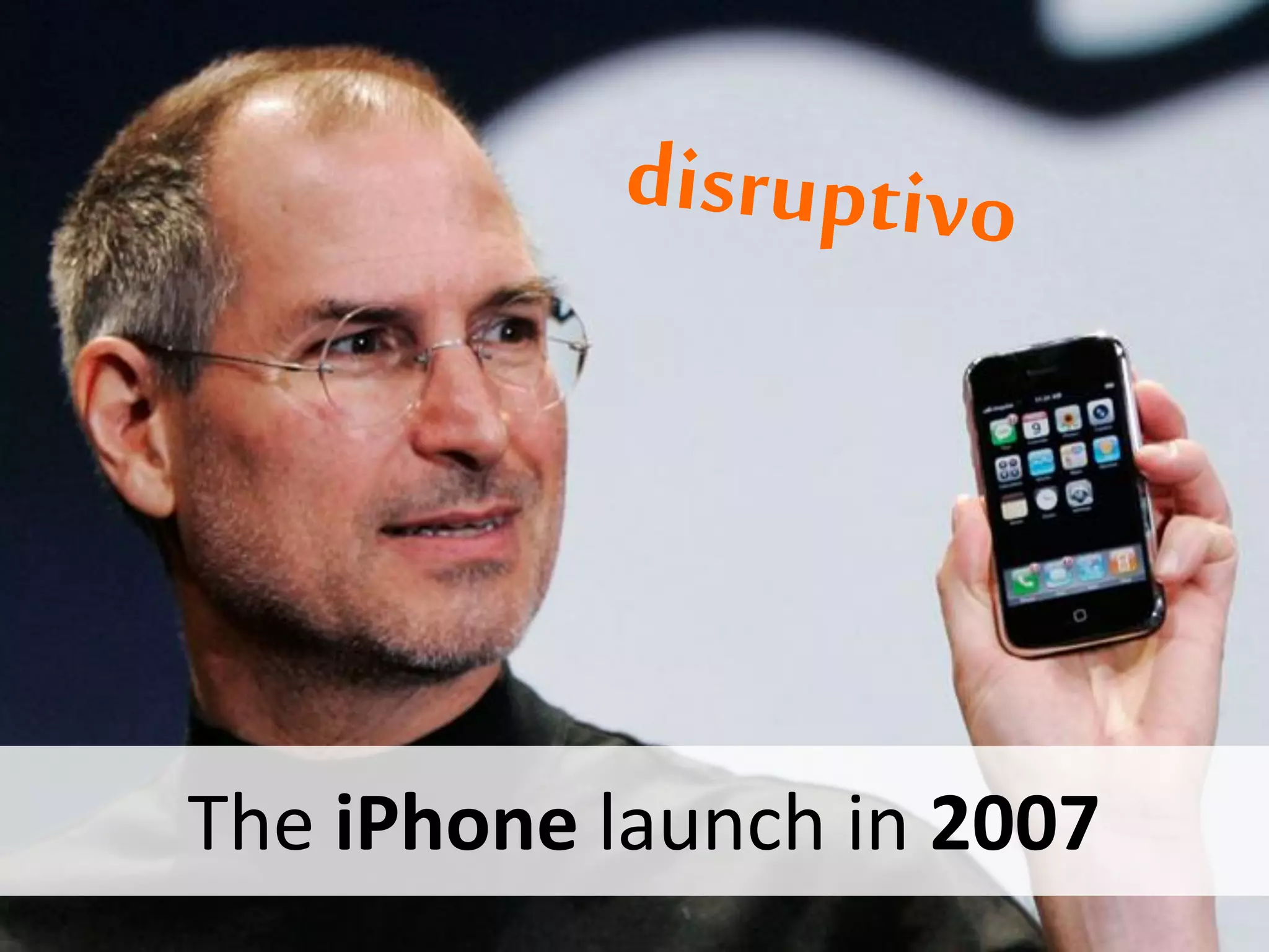 The iPhone launch in 2007

 
