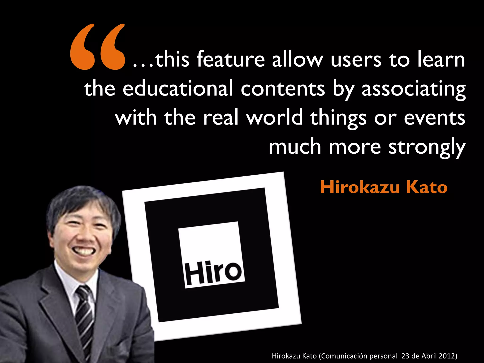 I believe that AR is the best
way to connect between the
the real world and the digital
contents ...

 