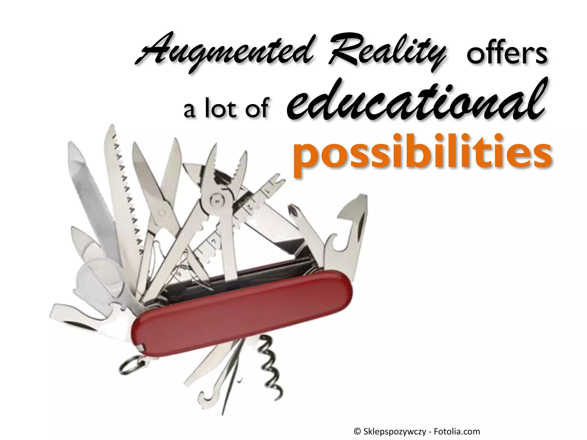 …this feature allow users to learn
the educational contents by associating
with the real world things or events
much more strongly
Hirokazu Kato

Hirokazu Kato (Comunicación personal 23 de Abril 2012)

 