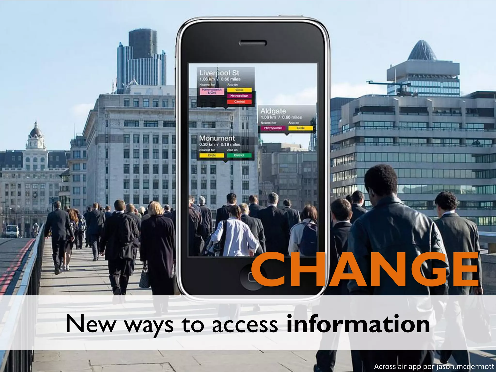 CHANGE
New ways to access information
Across air app por jason.mcdermott

 