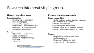 Learning, creativity and collective intelligence | PPTX