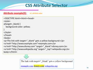 Web Design Course: CSS lecture 1 | PDF