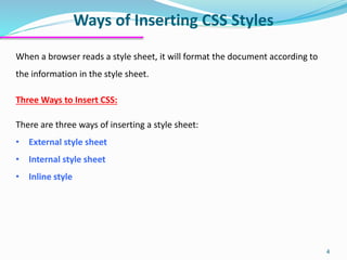 Web Design Course: CSS lecture 2 | PPT