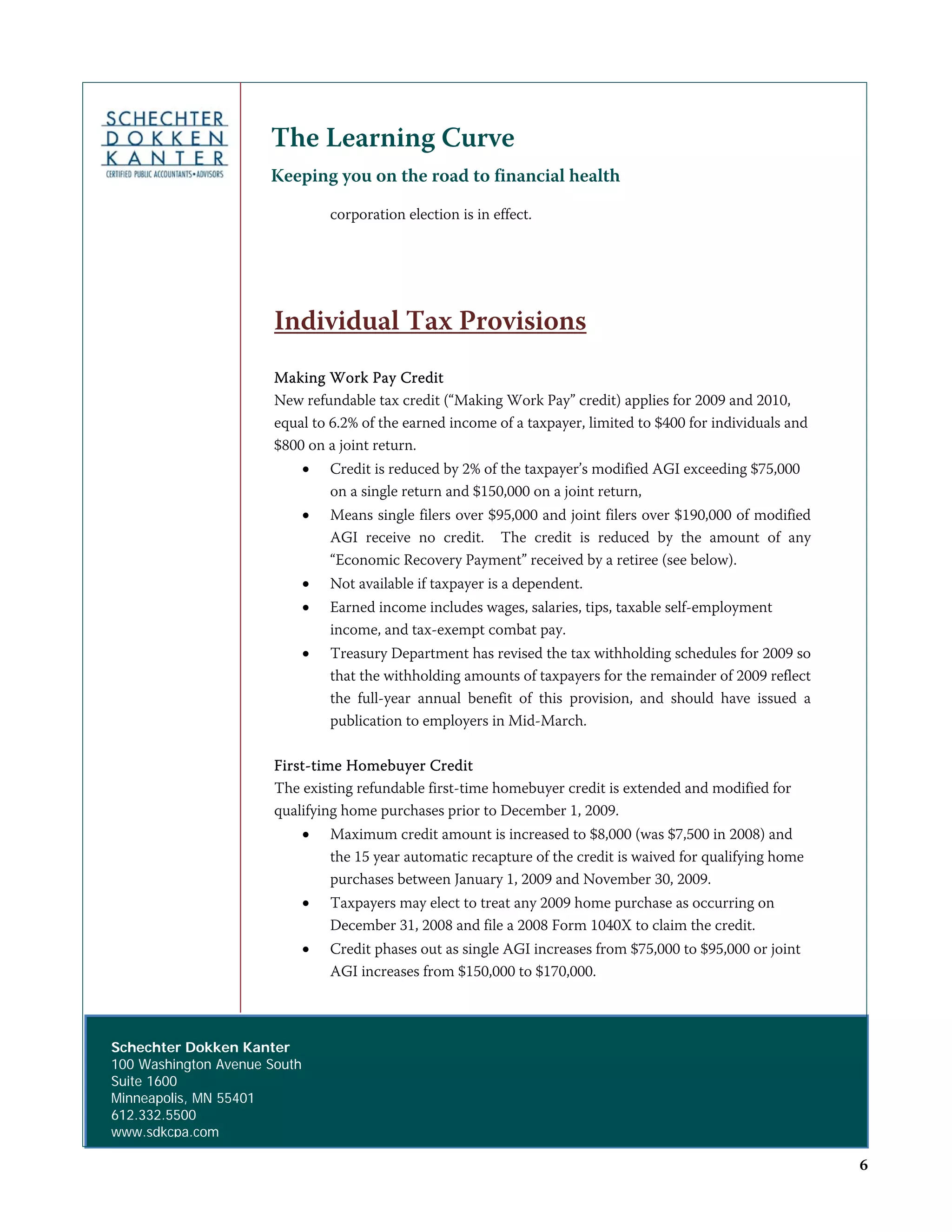 Learning Curvehandout May09