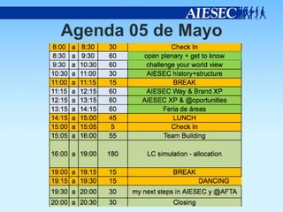 Agenda 05 de Mayo
 