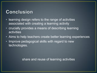 Learning design | PPTX