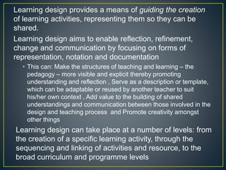 Learning design | PPTX