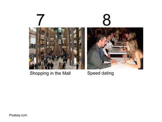 Pixabay.com
Shopping in the Mall Speed dating
87
 