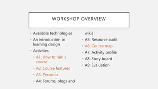 Learning Design for Online and Blended Learning | PPTX