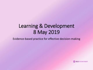 Evidence-based practice for effective decision-making | PPTX