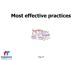 Most effective practices




          Page 70
 
