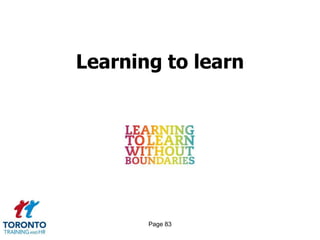 Learning to learn




       Page 83
 