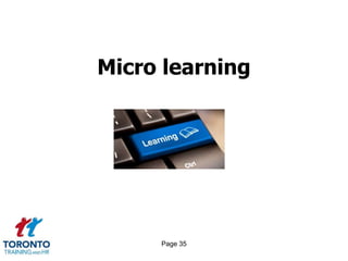 Page 35
Micro learning
 
