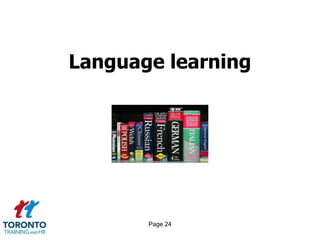 Page 24
Language learning
 