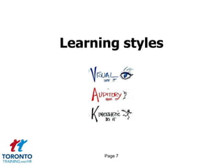 Page 7
Learning styles
 