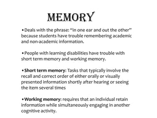 Learning disabilities | PPTX