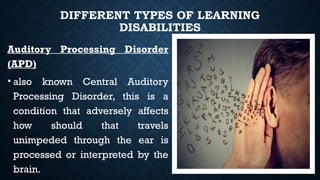 LEARNING DISABILITIES POWERPOINT PRESENTATION | PPTX