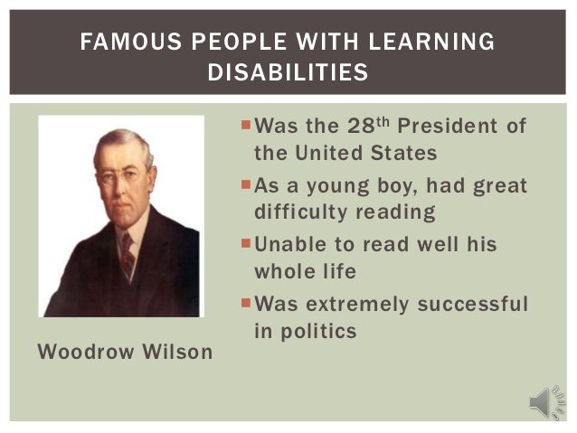 Learning disabilities and famous people