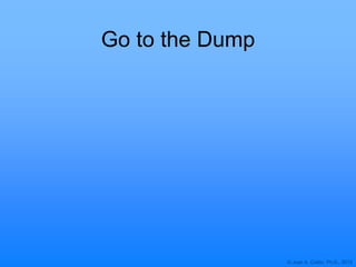 © Joan A. Cotter, Ph.D., 2012
Go to the Dump
 